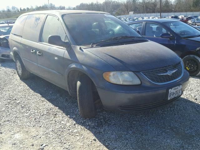 2C4GP443X2R544035 - 2002 CHRYSLER TOWN & COU BLUE photo 1