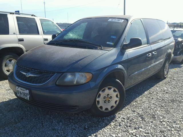 2C4GP443X2R544035 - 2002 CHRYSLER TOWN & COU Mavi foto 2
