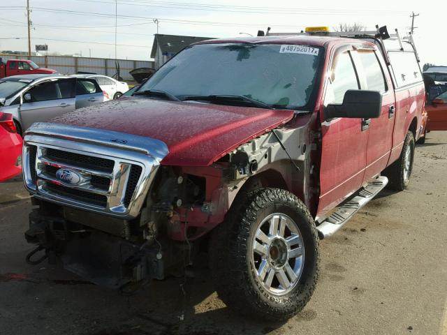 1FTPW14V17FA95961 - 2007 FORD F150 SUPER RED photo 2