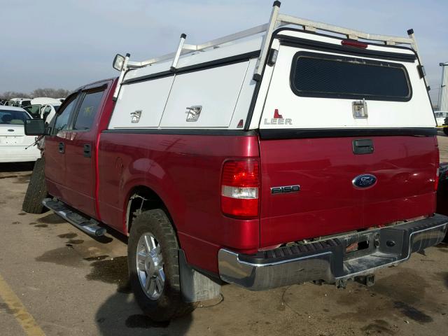 1FTPW14V17FA95961 - 2007 FORD F150 SUPER RED photo 3