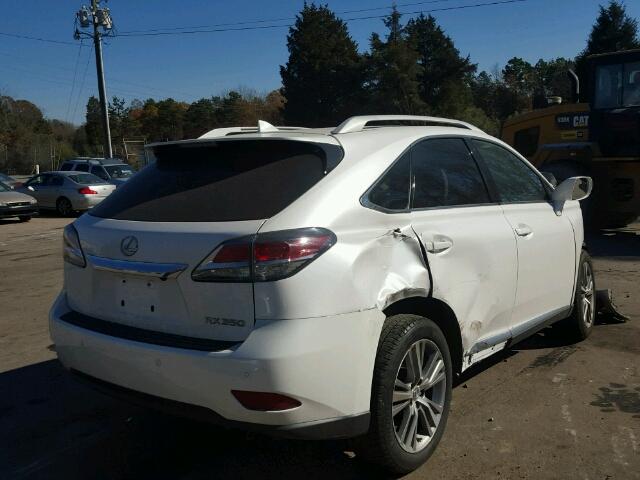 2T2ZK1BA0FC185979 - 2015 LEXUS RX 350 WHITE photo 4