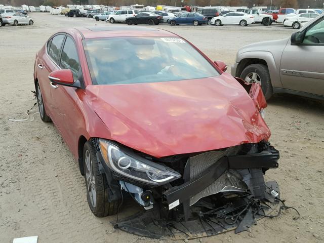 5NPD84LF1HH090906 - 2017 HYUNDAI ELANTRA SE BURGUNDY photo 1