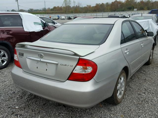 4T1BE32K03U741316 - 2003 TOYOTA CAMRY LE SILVER photo 4