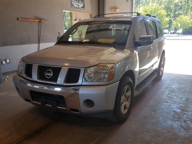 5N1BA08A87N707925 - 2007 NISSAN ARMADA SE SILVER photo 2