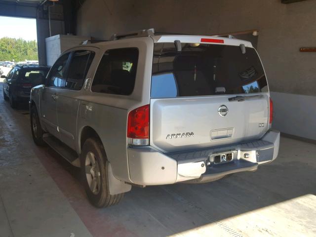 5N1BA08A87N707925 - 2007 NISSAN ARMADA SE SILVER photo 3