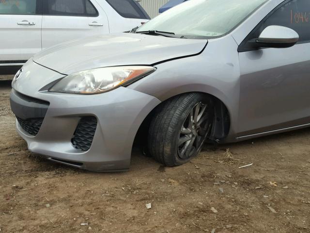 JM1BL1VF9C1514950 - 2012 MAZDA 3 I GRAY photo 9