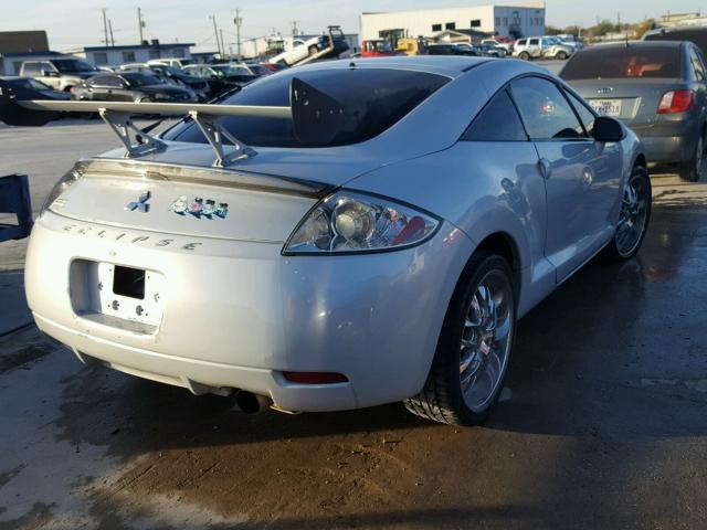 4A3AK24F07E003886 - 2007 MITSUBISHI ECLIPSE GS SILVER photo 4