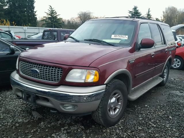 1FMPU18L7YLB69090 - 2000 FORD EXPEDITION MAROON photo 2