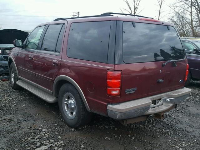 1FMPU18L7YLB69090 - 2000 FORD EXPEDITION MAROON photo 3