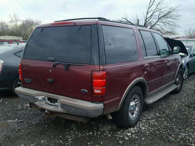 1FMPU18L7YLB69090 - 2000 FORD EXPEDITION MAROON photo 4