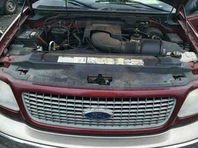 1FMPU18L7YLB69090 - 2000 FORD EXPEDITION MAROON photo 7