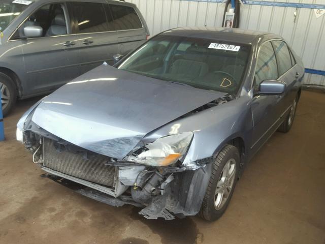 1HGCM56367A037205 - 2007 HONDA ACCORD SE BLUE photo 2