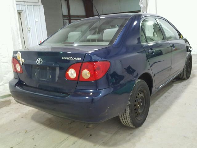 2T1BR30E56C695330 - 2006 TOYOTA COROLLA CE BLUE photo 4