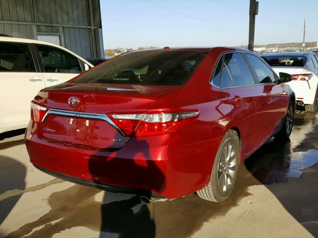 4T1BF1FK0HU770382 - 2017 TOYOTA CAMRY LE RED photo 4