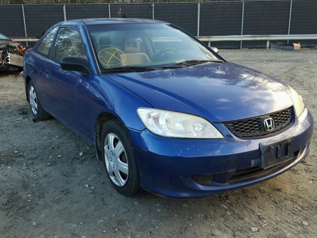 1HGEM22574L074259 - 2004 HONDA CIVIC LX BLUE photo 1