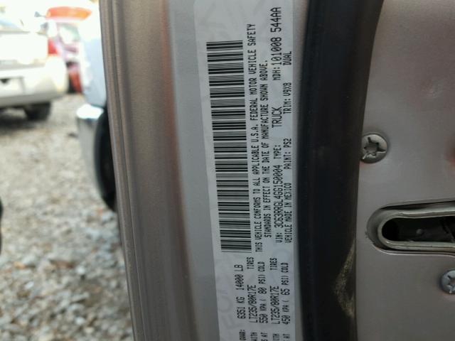 3C63RRGL4GG150004 - 2016 RAM 3500 ST SILVER photo 10