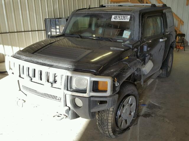 5GTDN13EX78170466 - 2007 HUMMER H3 BLACK photo 2