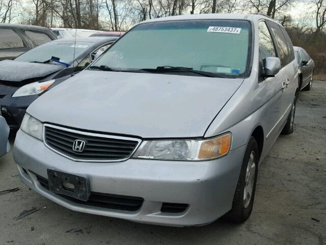 2HKRL18601H610224 - 2001 HONDA ODYSSEY EX SILVER photo 2