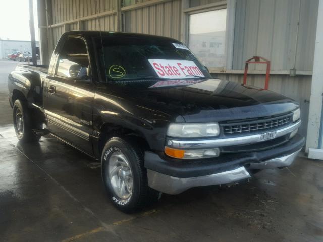 1GCEC14V81Z244694 - 2001 CHEVROLET SILVERADO BLACK photo 1