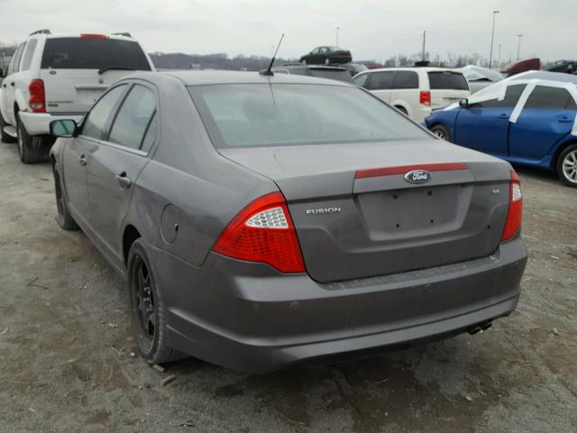 3FAHP0HA5AR415723 - 2010 FORD FUSION SE GRAY photo 3