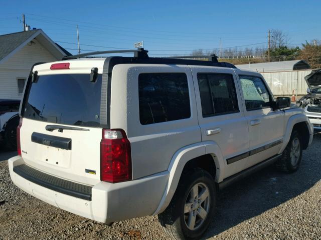 1J8HG48P77C655006 - 2007 JEEP COMMANDER WHITE photo 4