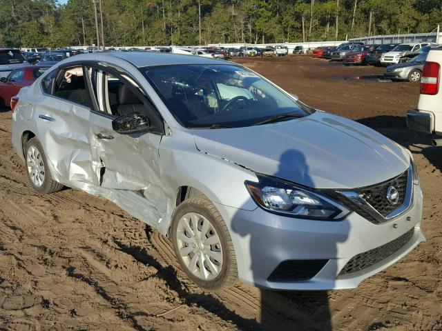 3N1AB7APXGL643913 - 2016 NISSAN SENTRA S SILVER photo 1