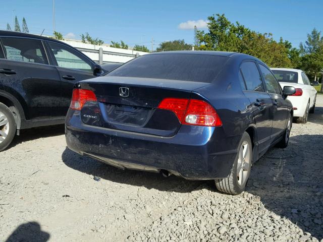 1HGFA16837L109430 - 2007 HONDA CIVIC EX BLUE photo 4