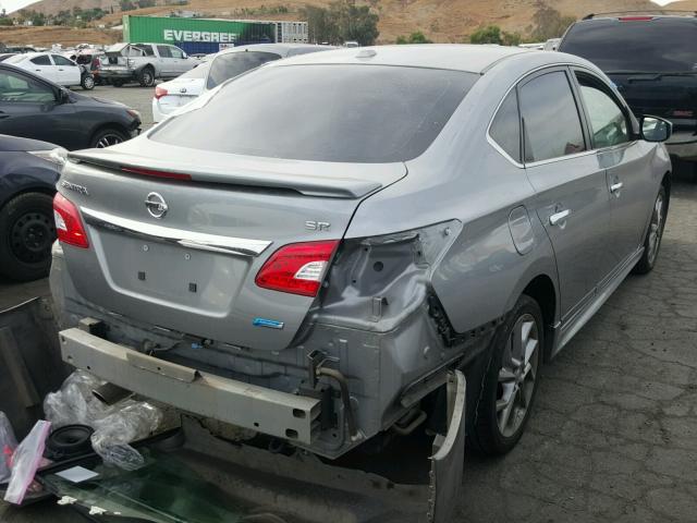 3N1AB7AP6EY259286 - 2014 NISSAN SENTRA S GRAY photo 4