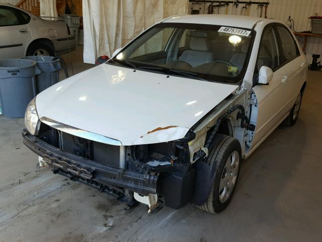 KNAFE122785530557 - 2008 KIA SPECTRA EX WHITE photo 2