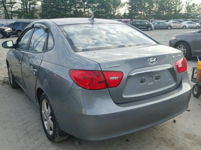 KMHDU46D19U791907 - 2009 HYUNDAI ELANTRA GL GRAY photo 3