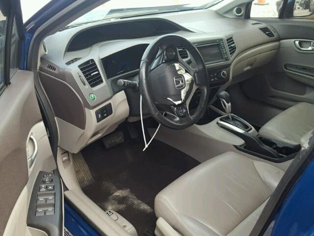 2HGFB2F98CH567628 - 2012 HONDA CIVIC EXL BLUE photo 9