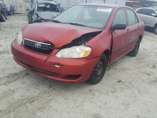 1NXBR32E08Z976076 - 2008 TOYOTA COROLLA CE RED photo 2