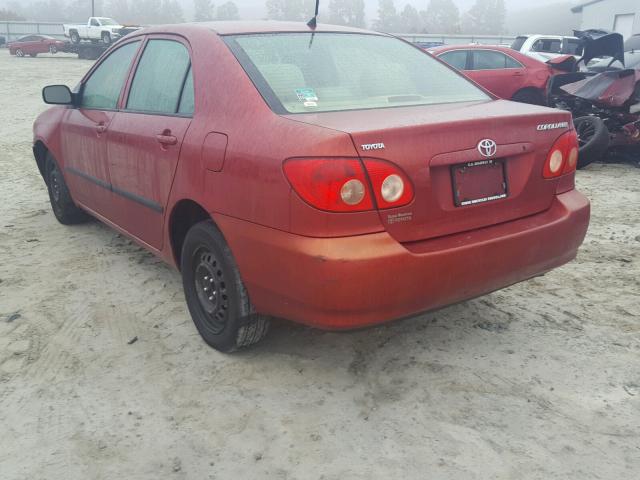 1NXBR32E08Z976076 - 2008 TOYOTA COROLLA CE RED photo 3