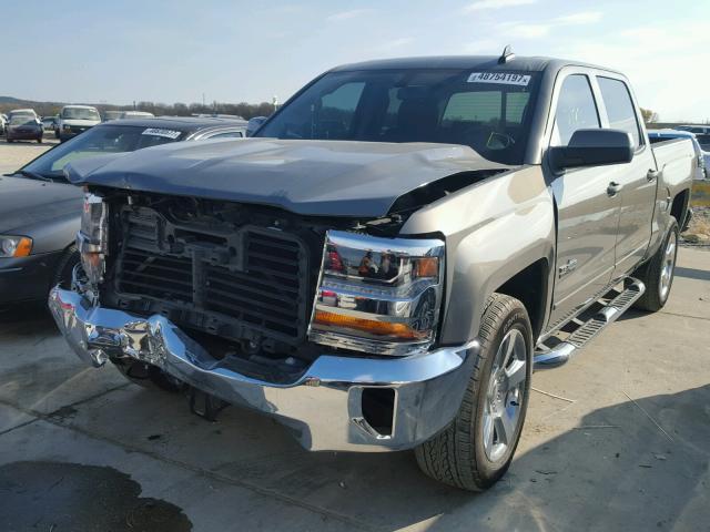 3GCPCREC0HG222641 - 2017 CHEVROLET SILVERADO GRAY photo 2