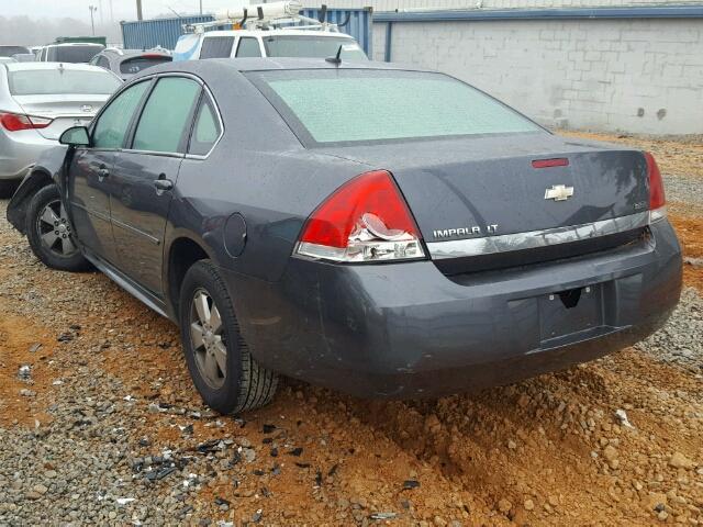 2G1WB5EK5A1188332 - 2010 CHEVROLET IMPALA LT GRAY photo 3