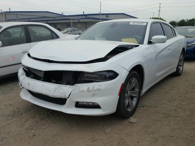 2C3CDXHG6GH158977 - 2016 DODGE CHARGER SX WHITE photo 2