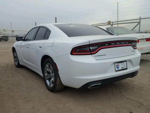 2C3CDXHG6GH158977 - 2016 DODGE CHARGER SX WHITE photo 3