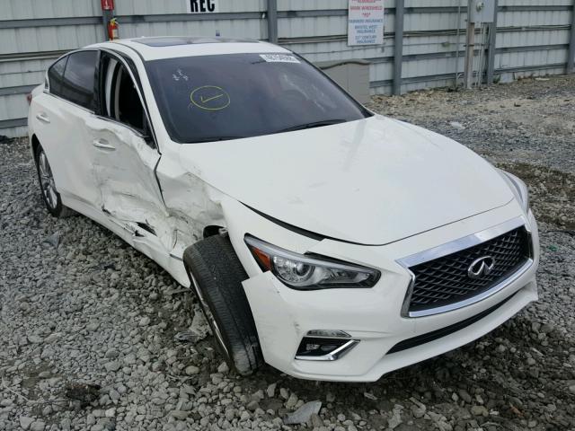 JN1EV7AR2JM440344 - 2018 INFINITI Q50 LUXE WHITE photo 1