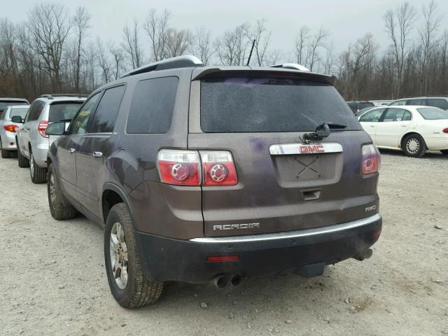 1GKEV237X8J145178 - 2008 GMC ACADIA SLT BROWN photo 3