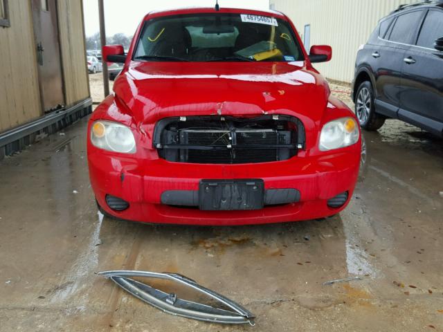 3GNCA23B59S603624 - 2009 CHEVROLET HHR LT RED photo 9