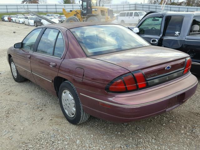 2G1WL52M1W9170521 - 1998 CHEVROLET LUMINA BAS BURGUNDY photo 3