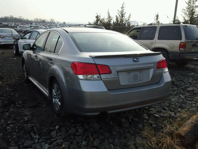 4S3BMCA64B3217957 - 2011 SUBARU LEGACY 2.5 SILVER photo 3