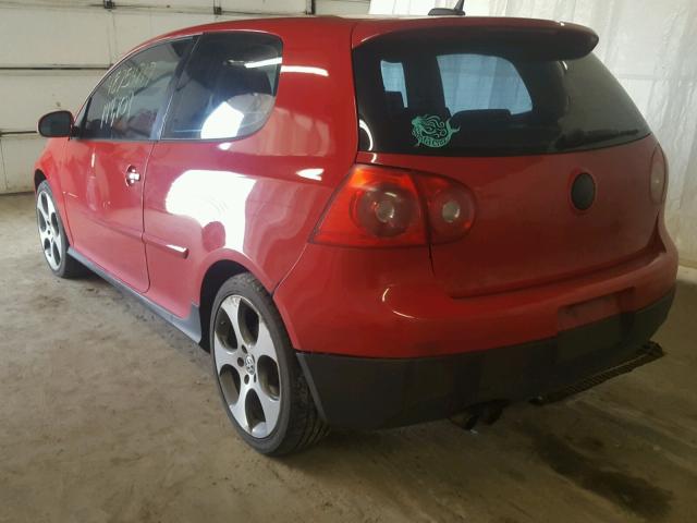 WVWFV71K36W078122 - 2006 VOLKSWAGEN NEW GTI RED photo 3