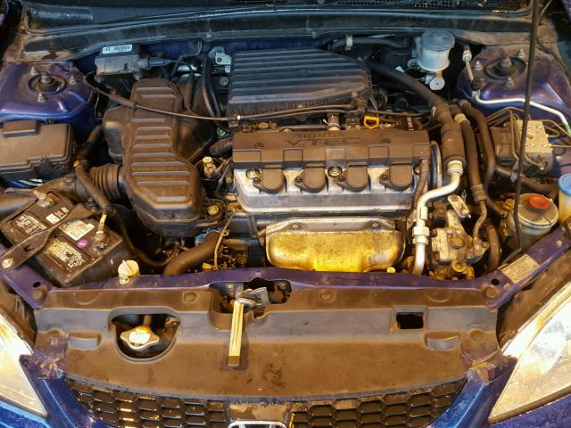 1HGEM22954L023569 - 2004 HONDA CIVIC EX BLUE photo 7