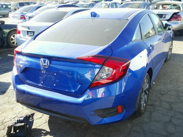 2HGFC2F73HH535804 - 2017 HONDA CIVIC EX BLUE photo 4