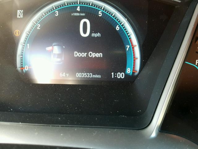 2HGFC2F73HH535804 - 2017 HONDA CIVIC EX ლურჯი ფოტო 8