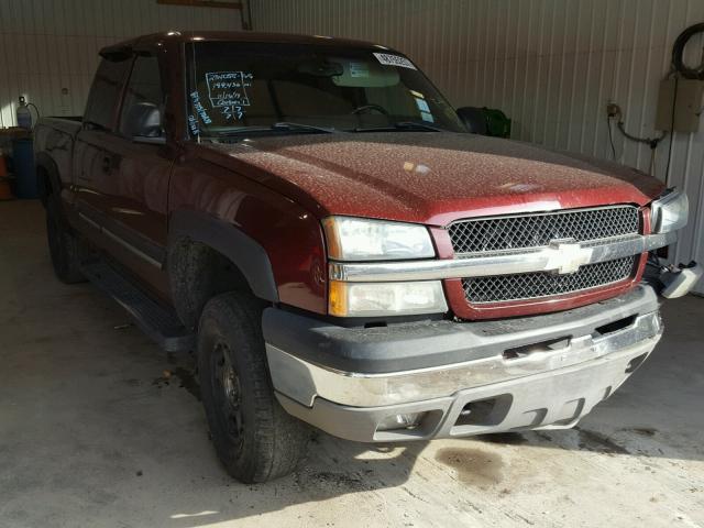 2GCEK19T931363215 - 2003 CHEVROLET SILVERADO MAROON photo 1