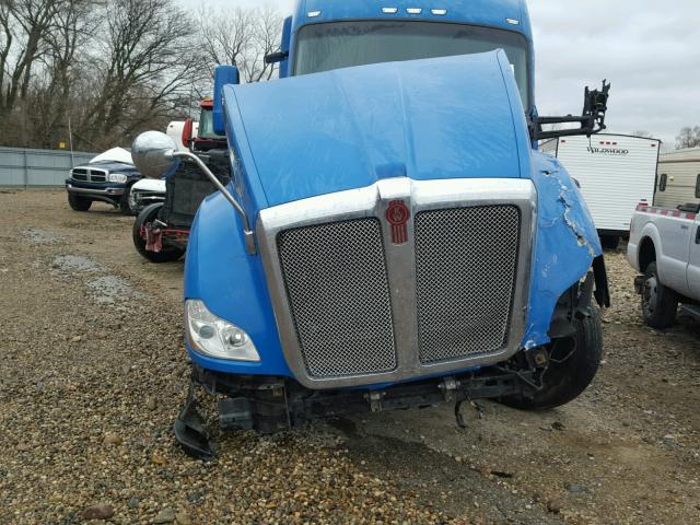 1XKYDP9XXEJ389607 - 2014 KENWORTH CONSTRUCTI BLUE photo 9