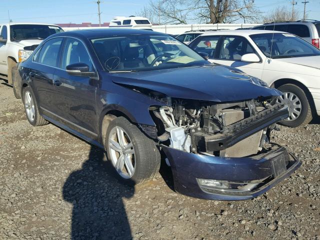 1VWBN7A35EC030075 - 2014 VOLKSWAGEN PASSAT SE BLUE photo 1