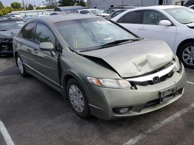 1HGFA46529L000189 - 2009 HONDA CIVIC GX GREEN photo 1